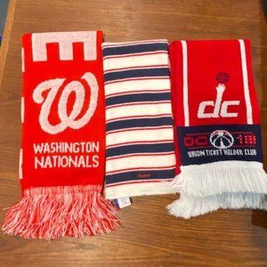 Washington DC Sports Scarfs (Nationals, Wizards, and Capitals)
